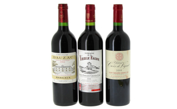 Lot de 3 bouteilles: - 1 B St EMILION G