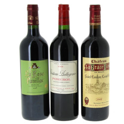 Lot de 3 bouteilles: - 1B PAUILLAC La R