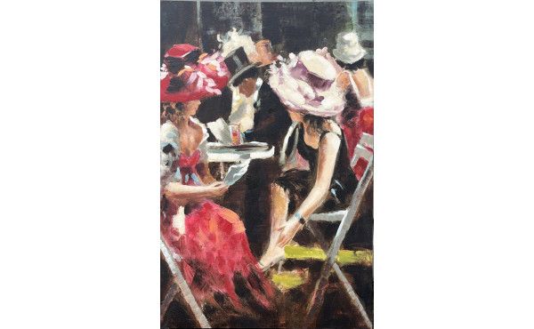 "Femmes aux chapeaux", reproduction sur 