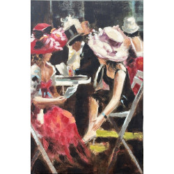 "Femmes aux chapeaux", reproduction sur 