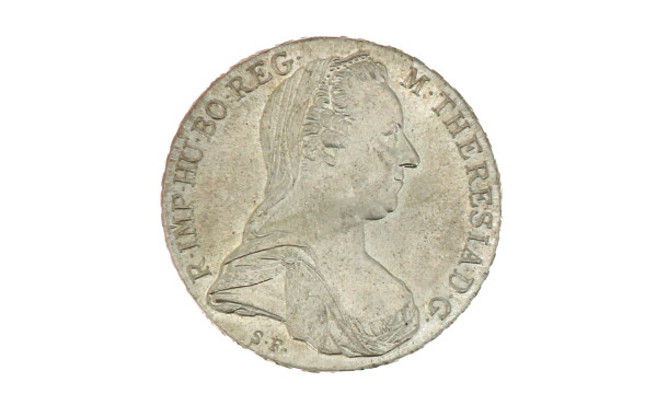 Thaler en argent "1780", poids 28,30 grs