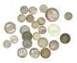 Lot de monnaies argent suisses: 2 p. 2 f