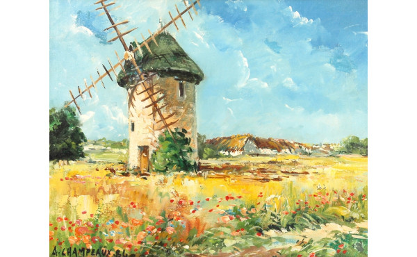 A.CHAMPEAUX (Xxème) "Moulin à Guérande",