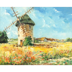 A.CHAMPEAUX (Xxème) "Moulin à Guérande",