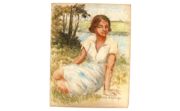 Abel RENAULT (1903-1991) "Jeune fille à 