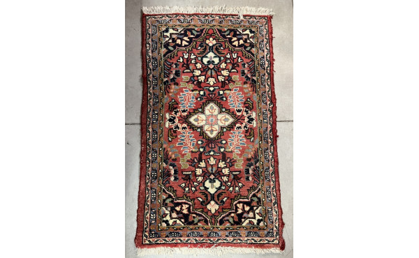 Tapis Hamadam en laine points noués, ton