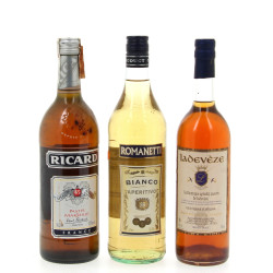 Lot de 3 bouteilles d'apéritifs: Vermout