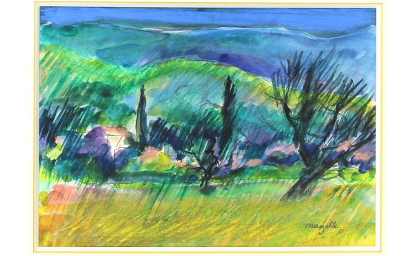 Jean MARZELLE (1916-2005) "Paysage de Pr