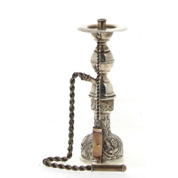 Chicha ancienne en argent, poinçonnée, à