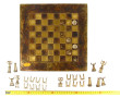 Petit jeu d'échecs plateau en résine et 