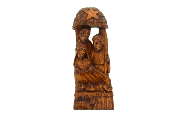 NATIVITE - Sujet en bois sculpté, H 50 c