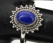 Bague en argent sertie d'un lapis lazuli