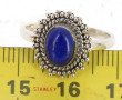 Bague en argent sertie d'un lapis lazuli