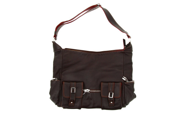 ROSSI - Sac de dame en cuir chocolat et 