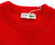 LACOSTE années 70/80 - Pull rouge à enco