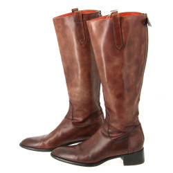 SANTONI - Paire de bottes femme en cuir 