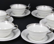 LIMOGES Charles Ahrenfeldt - 6 tasses et