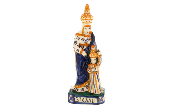 HB Quimper - "Ste Anne", statuette en fa