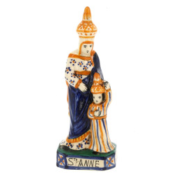 HB Quimper - "Ste Anne", statuette en fa