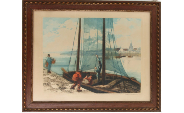 Henry DE RENAUCOURT (XIX-XX) "Marins au 