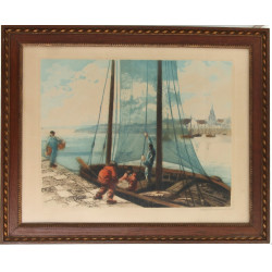 Henry DE RENAUCOURT (XIX-XX) "Marins au 