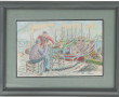 Roger MADEC (1929-2023) "Les pêcheurs", 
