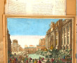 Carton à dessins garni de gravures d'opt