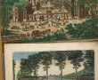 Carton à dessins garni de gravures d'opt