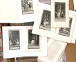 Carton à dessins garni de gravures d'opt