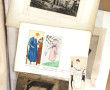 Carton à dessins garni de gravures d'opt