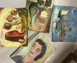 Ensemble de tableaux des années 50