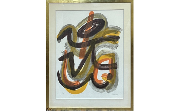 Ecole Française années 60 "Composition a
