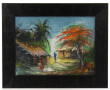 Peinture Africaine Xxème - Scènes animée