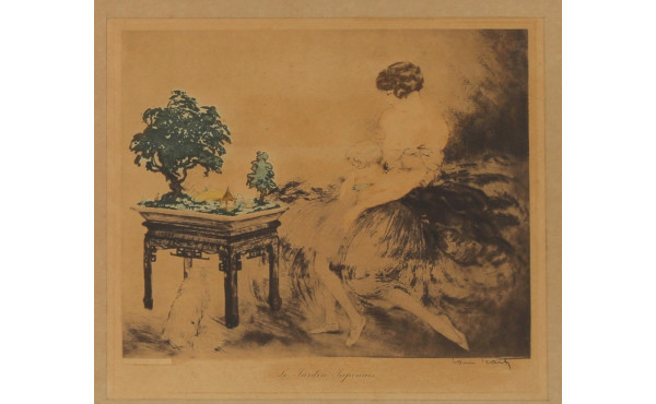 Louis ICART (1888-1950) - "Le jardin jap