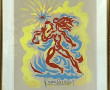 Jean LURÇAT (1892-1966) "Personnage roug