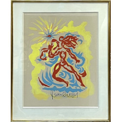 Jean LURÇAT (1892-1966) "Personnage roug