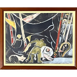 Édouard PIGNON (1905-1993) "Hommes au tr
