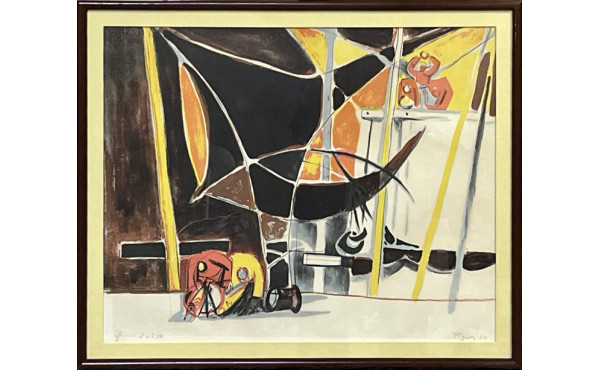 Édouard PIGNON (1905-1993) "Déchargement