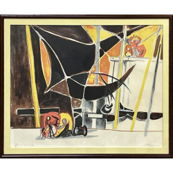 Édouard PIGNON (1905-1993) "Déchargement