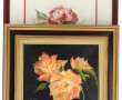 Cecil ROMEY (Xxème) "Roses", huile sur t