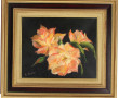 Cecil ROMEY (Xxème) "Roses", huile sur t
