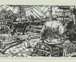 Mathurin MEHEUT (1882-1958) "Scène animé