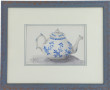 Cecil ROMEY (Xxème) "Théière bleue", aqu