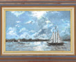 Ecole Xxè-XXIè "Marine", huile sur toile