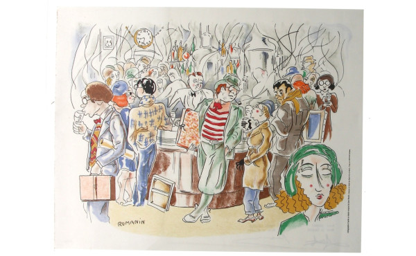 Jean MOULIN (1899-1943) ROMANIN - "Scène