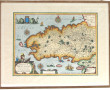 Carte de Bretagne encadrée - "Duché de B