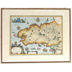 Carte de Bretagne encadrée - "Duché de B