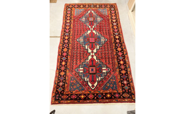 Tapis en laine points noués, 132 x 224 c