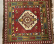 Tapis carré en laine points, Turquie, Ka