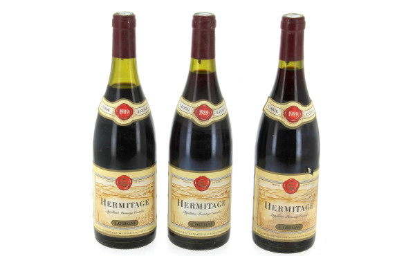 3 B HERMITAGE rouge 1989 Guigal